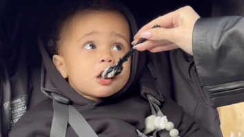 Kylie Jenner's Son Aire Has His First Taste of Ice Cream and It's Way Too Adorable